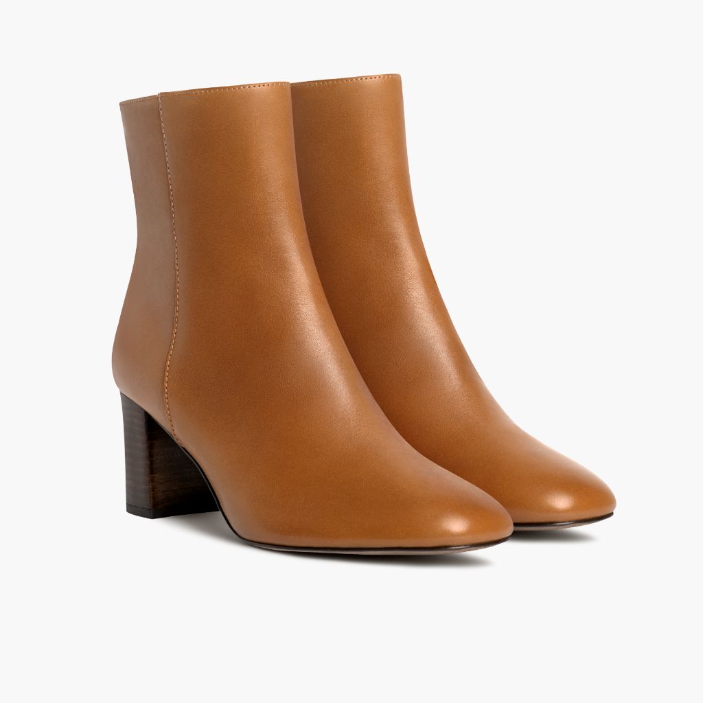 Tan Full-Grain leather Boots - Costruzione Goodyear a guardolo & dettaglio puntale