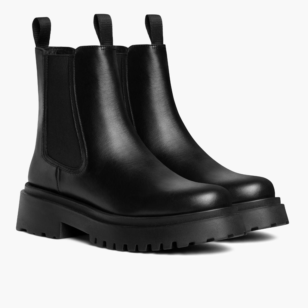Black Full-Grain leather Boots - Costruzione Goodyear a guardolo & dettaglio puntale