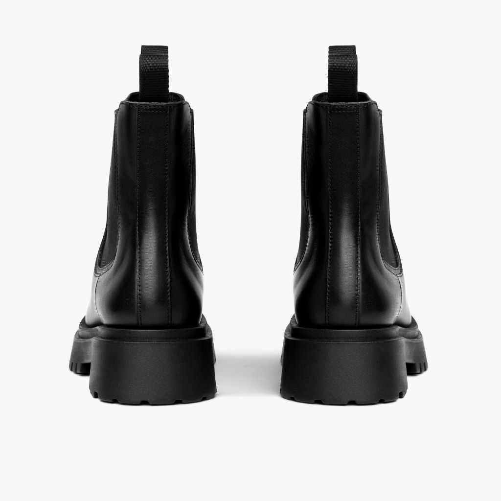 Legend Platform Nero Stivali in pelle da Donna - Contrafforte tallone rinforzato & doppie cuciture di precisione