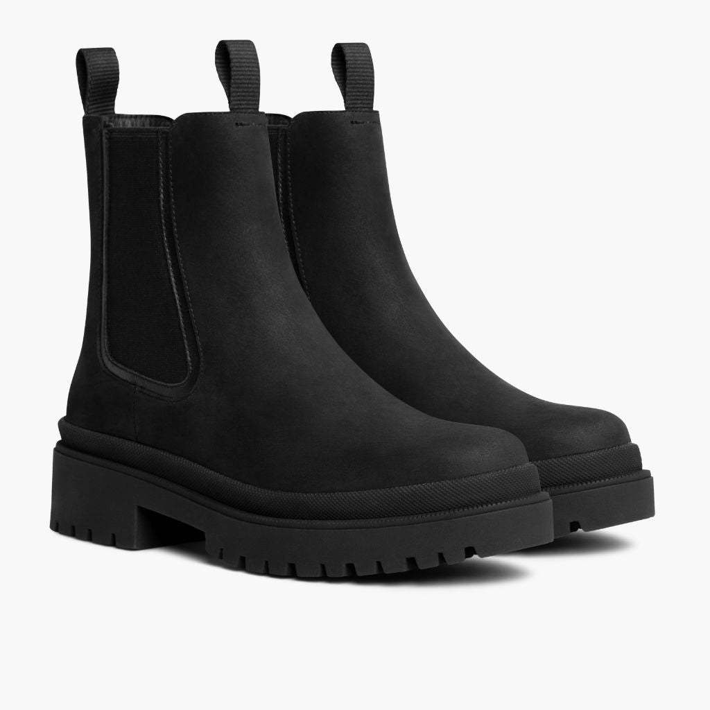 Black Full-Grain leather Boots - Costruzione Goodyear a guardolo & dettaglio puntale