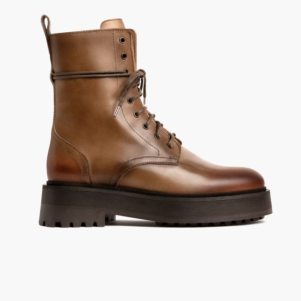 Quest Natural Stivali in pelle da Donna in Classic Full-Grain Leather - Vista laterale | Acquista online
