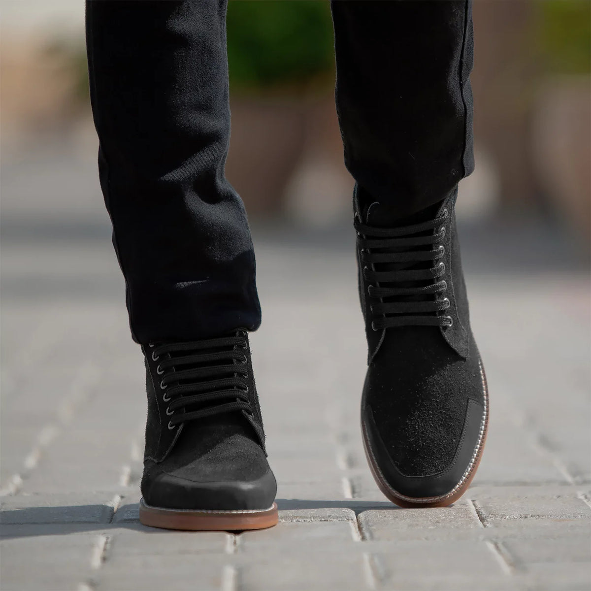 Orlaven Carnell Stivali Moc Toe in camoscio nero da Uomo footwear image 10