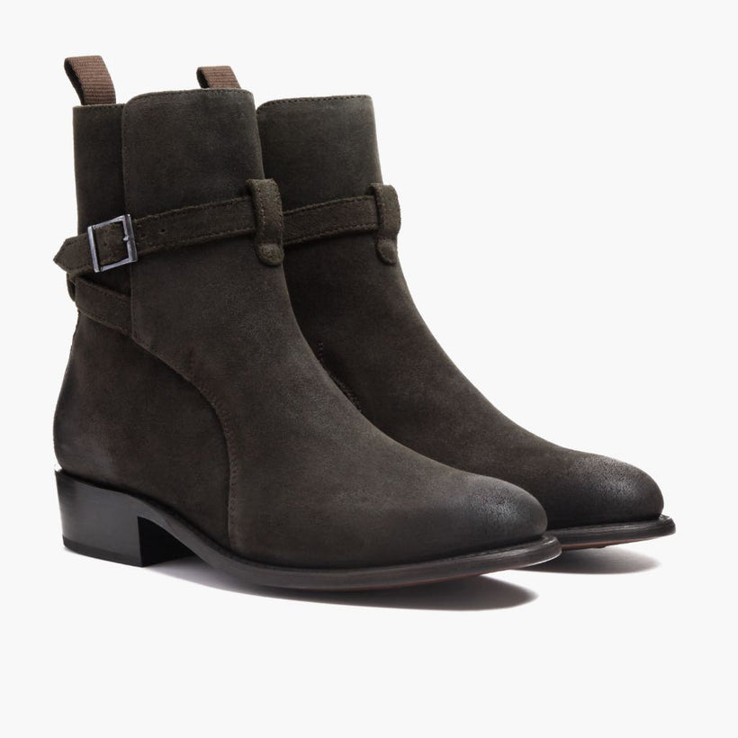 Rogue Dark Olive Suede Leather Boots da Uomo