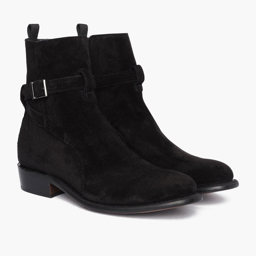 Rogue Nero Suede Leather Boots da Uomo
