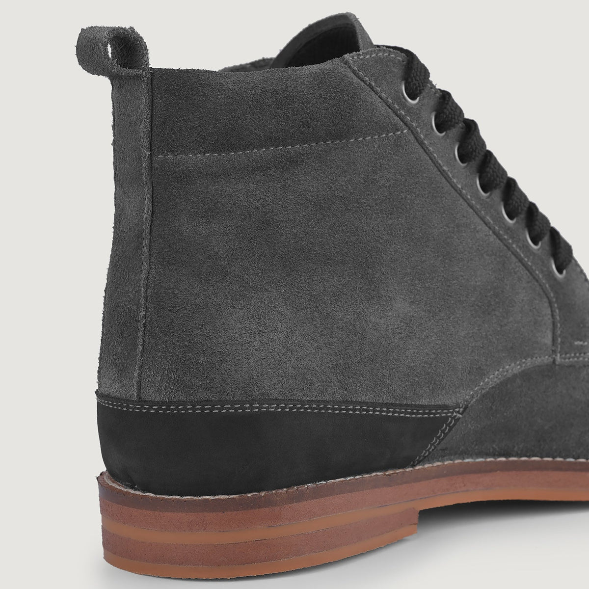 Orlaven Carnell Stivali Moc Toe in camoscio grigio da Uomo footwear image 9