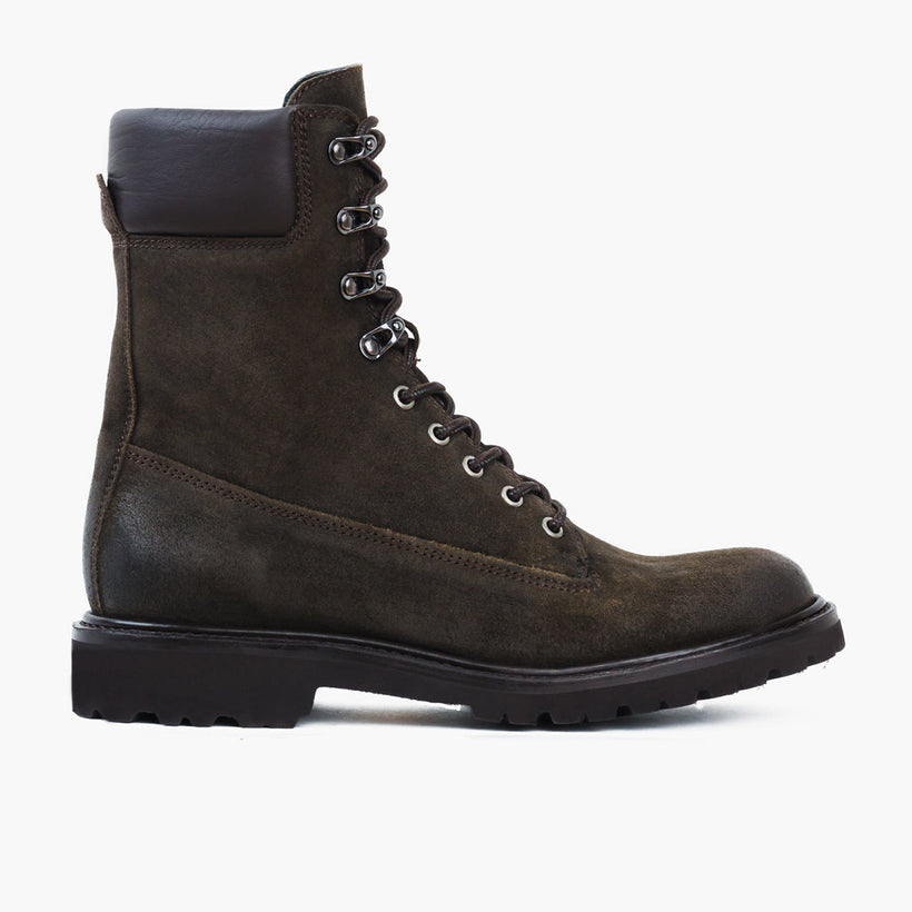 Explorer Oliva Scuro Suede Stivali in pelle da Uomo