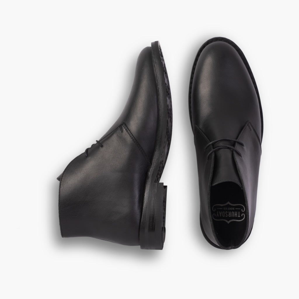 Scout Nero Stivali in pelle da Uomo For Men - Contrafforte tallone rinforzato & doppie cuciture di precisione