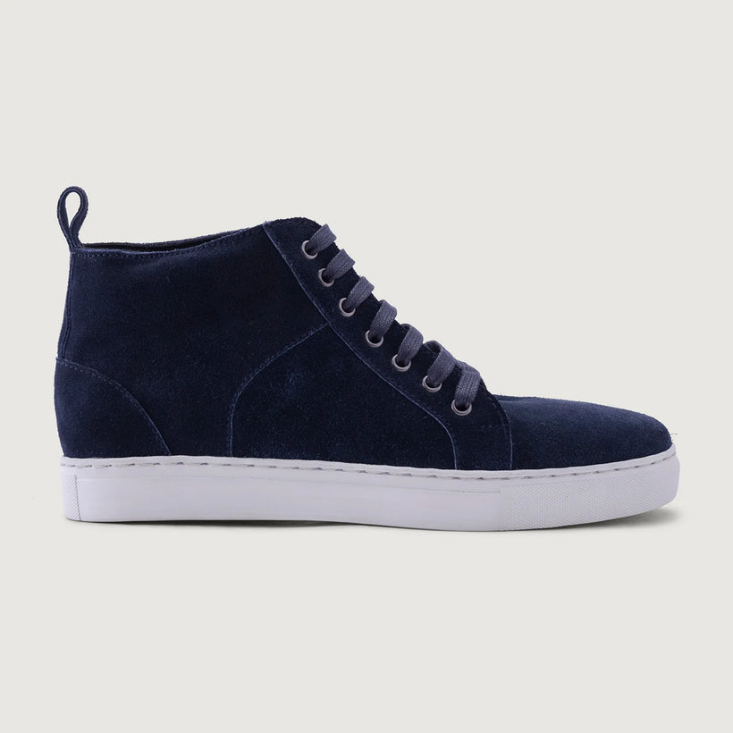 Marty High Top Blu Suede Sneakers in pelle da Uomo