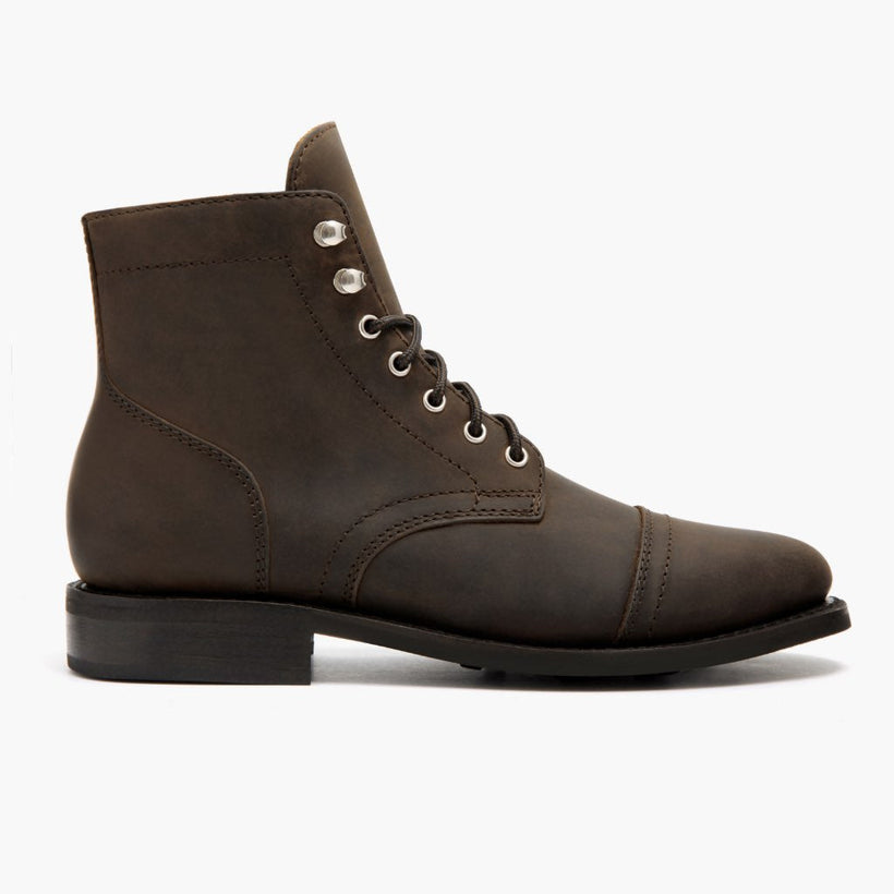 Captain Tobacco Leather Boots da Donna