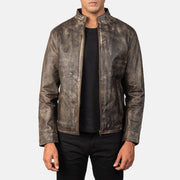 Alex Giacca Biker in Pelle da Uomo – Vista prodotto alternativa 1
