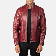 Alex Giacca Biker in Pelle da Uomo – Vista prodotto alternativa 1