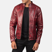 Alex Giacca Biker in Pelle da Uomo – Vista prodotto alternativa 4