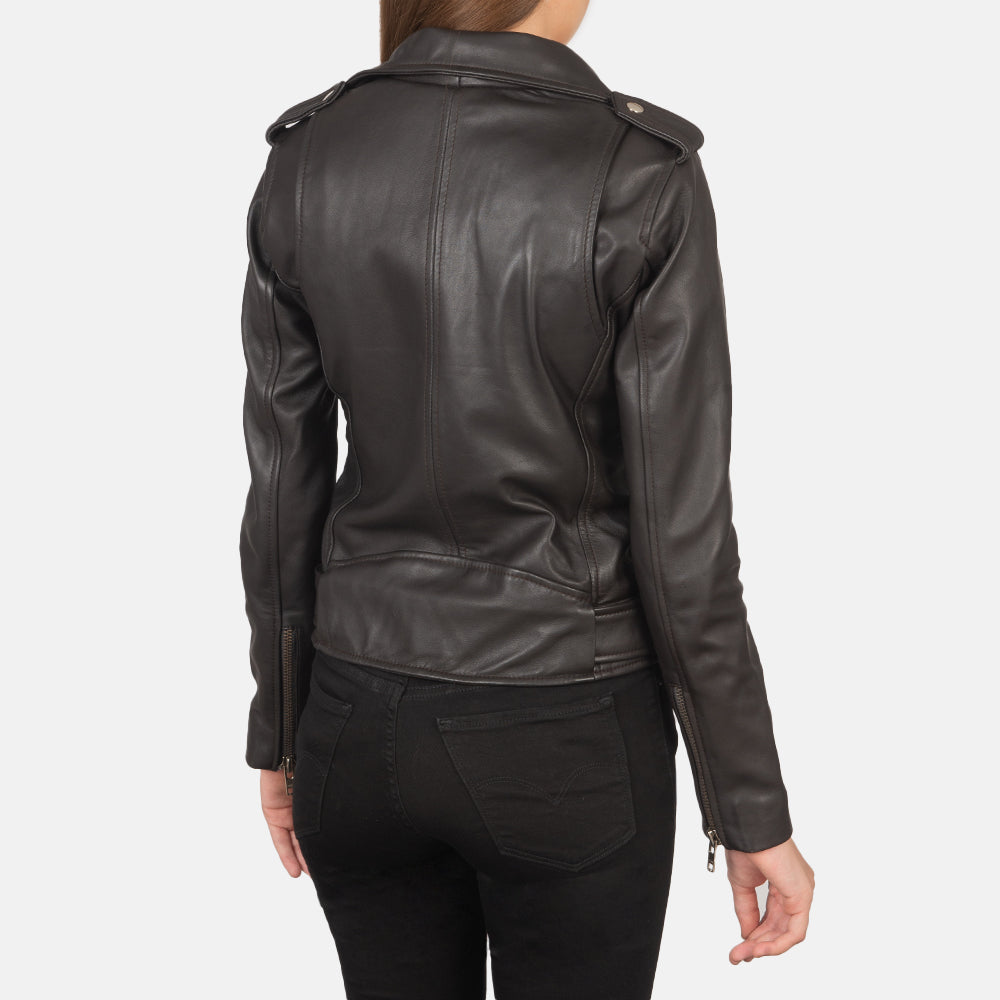 Authentic Sheepskin Leather with Semi-aniline Finish Grain Texture & Heavy-Duty Seam Stitching Detail