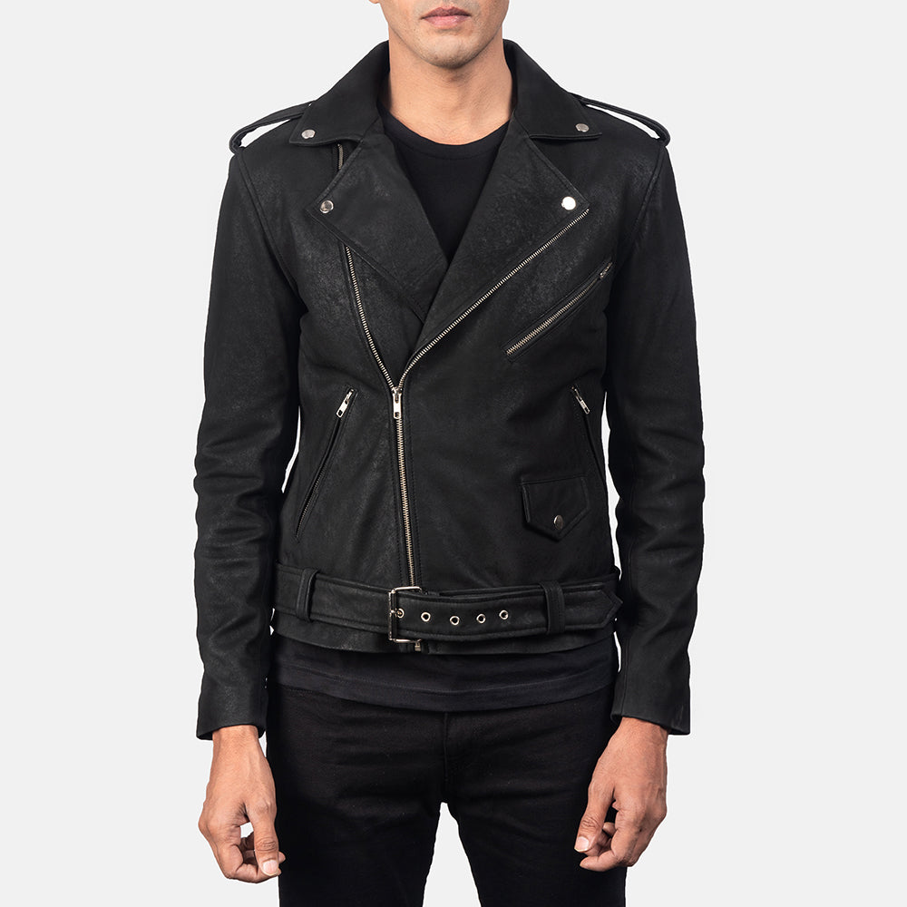 
Allaric Alley Giacca Biker in Pelle da Uomo – alternate product view 3