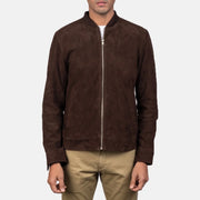 Blain Marrone Bomber in Pelle da Uomo – Vista prodotto alternativa 4