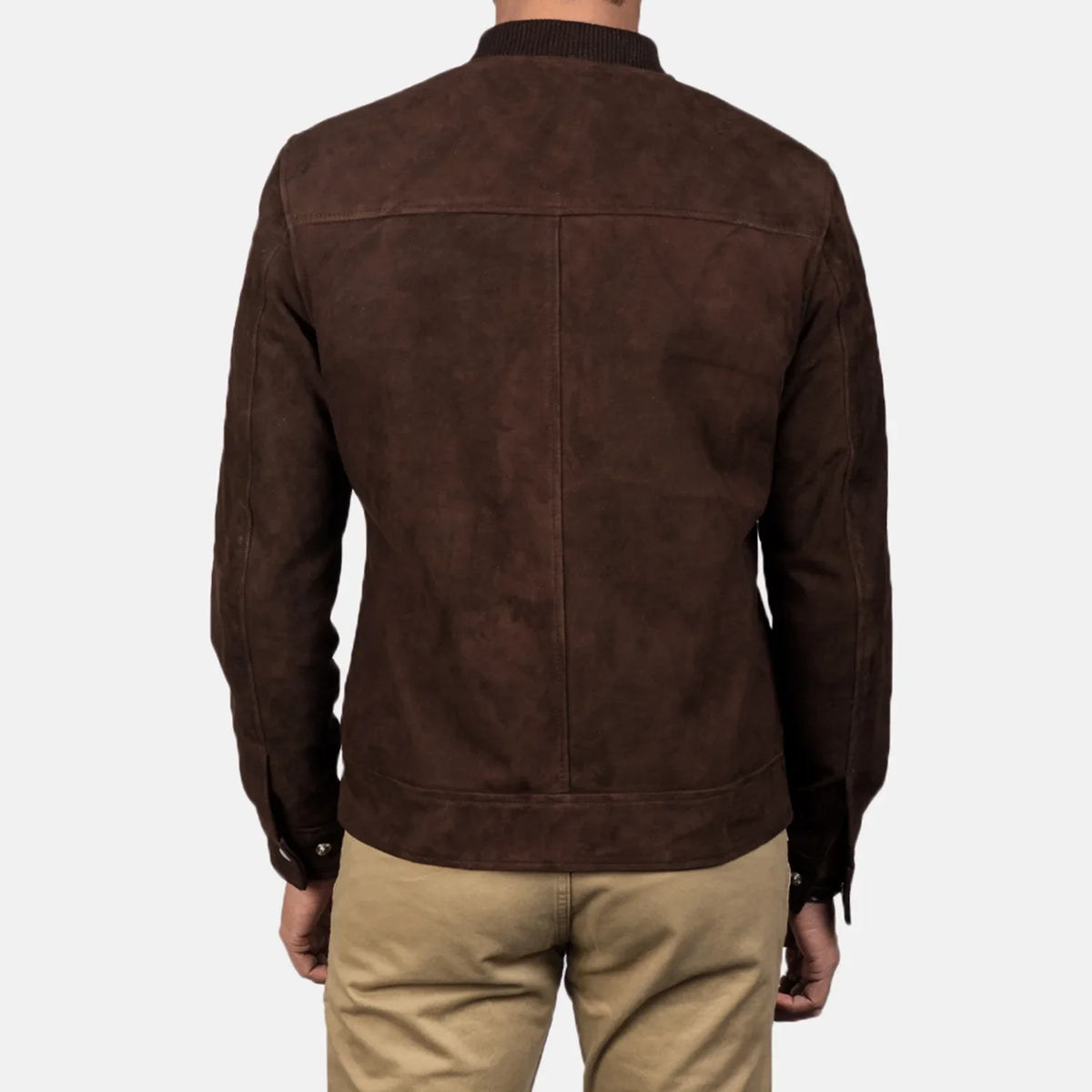 Blain Marrone Bomber in Pelle da Uomo – Vista prodotto alternativa 5