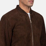 Blain Marrone Bomber in Pelle da Uomo – Vista prodotto alternativa 6