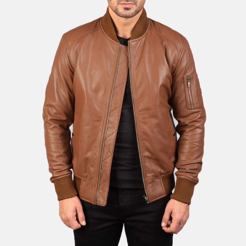 
Bomia MA-1 Bomber in Pelle da Uomo – alternate product view 1