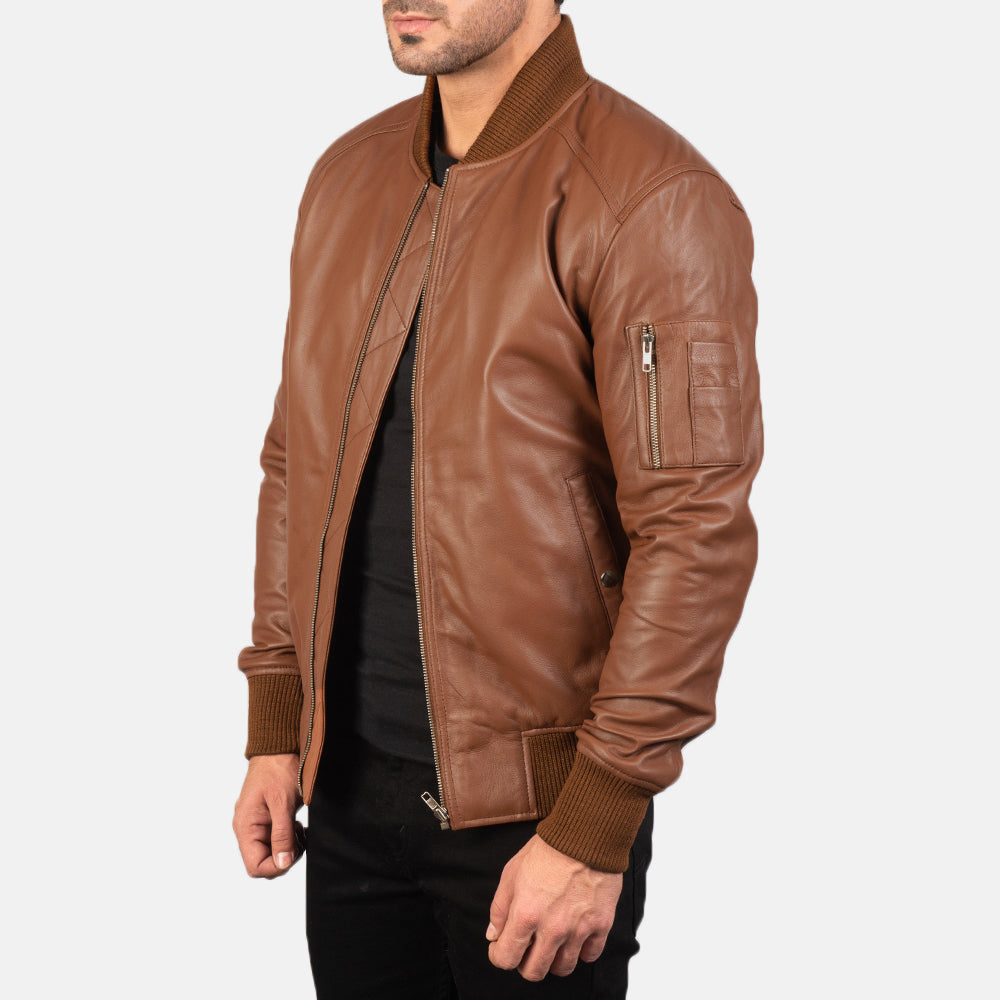 
Bomia MA-1 Bomber in Pelle da Uomo – alternate product view 2