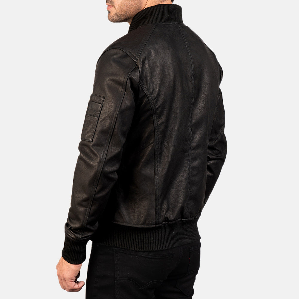 
Bomia MA-1 Bomber in Pelle da Uomo – alternate product view 4