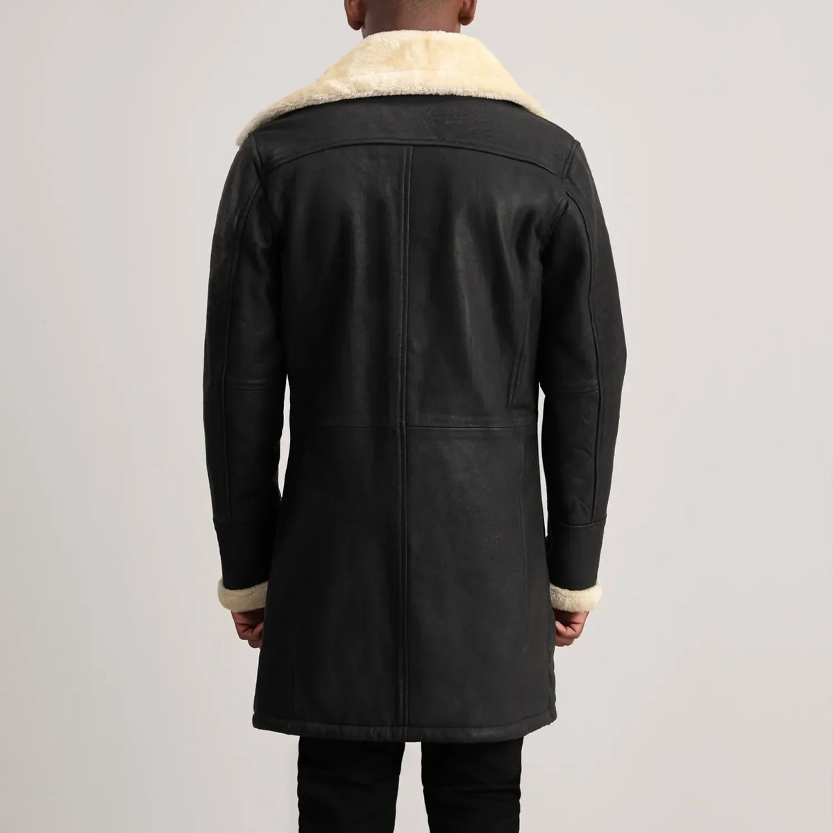 Charles Cappotto in Pelle Marrone Shearling Cappotto in Pelle da Uomo – Vista prodotto alternativa 5