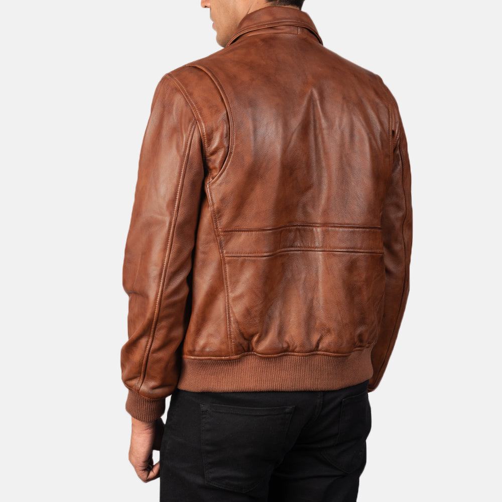 Coffmen Bomber in Pelle da Uomo – Vista prodotto alternativa 5