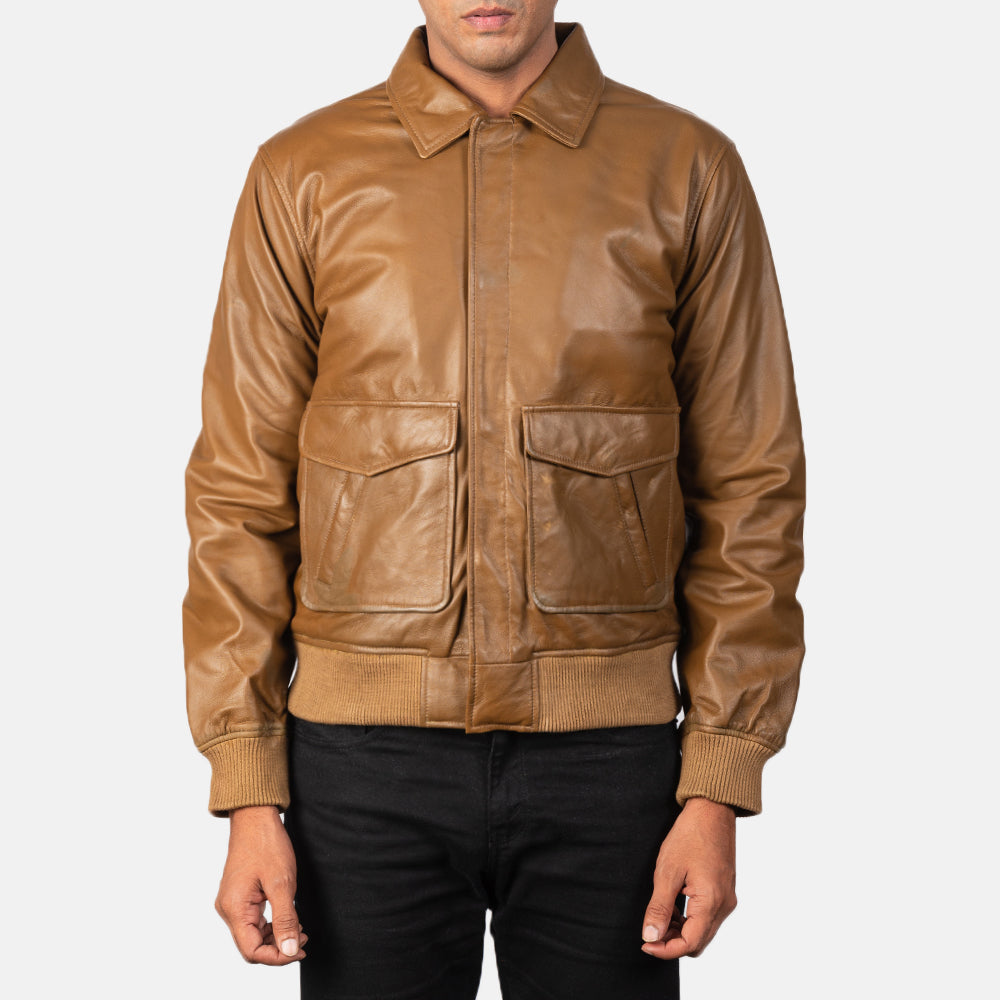 Coffmen Bomber in Pelle da Uomo – Vista prodotto alternativa 3