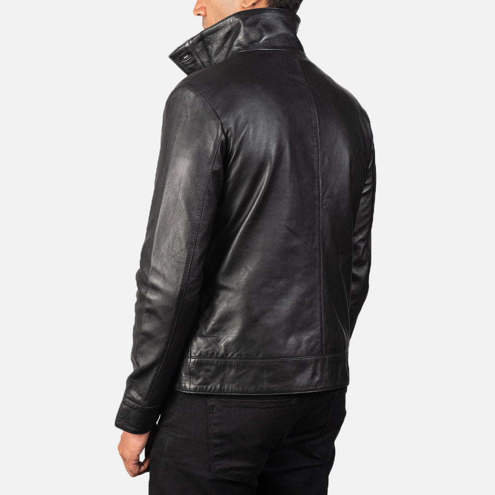 Authentic Sheepskin Leather with Semi-aniline Finish Grain Texture & Heavy-Duty Seam Stitching Detail