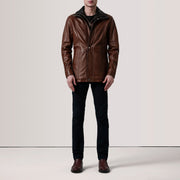 Connor Cappotto in Pelle da Uomo – Vista prodotto alternativa 2