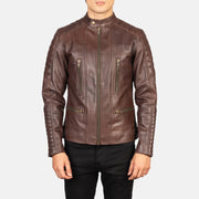 Damian Giacca Biker in Pelle da Uomo – Vista prodotto alternativa 4