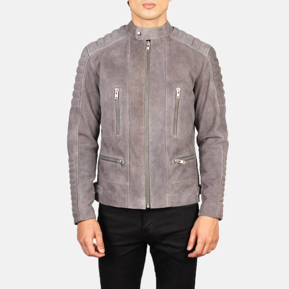 Damian Giacca Biker in Pelle da Uomo – Vista prodotto alternativa 4