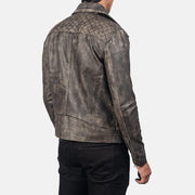 
Danny Trapuntato Giacca Biker in Pelle da Uomo – alternate product view 6