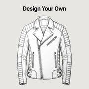 Design Your Custom Leather Jacket | Free Shipping &amp; Alteration in Classic Full-Grain Leather - Vista frontale e linea su misura | Acquista online
