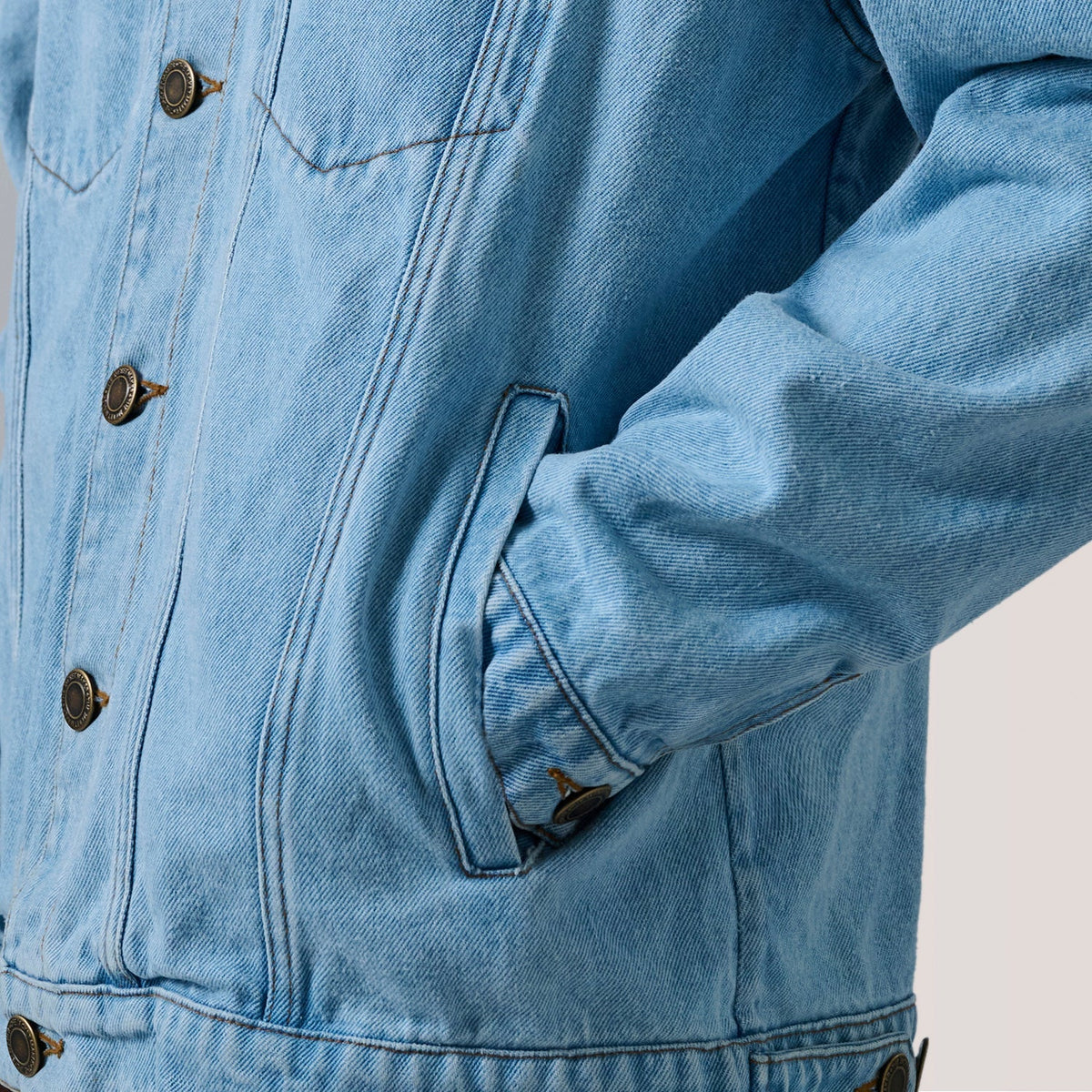 Vista interna Showing Quilted Viscose Lining &amp; Due tasche interne funzionali