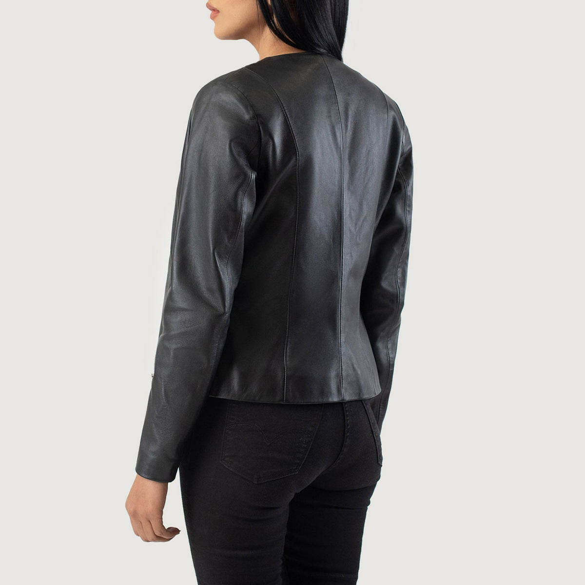Elixir Collarless Giacca in Pelle da Donna – Vista prodotto alternativa 5