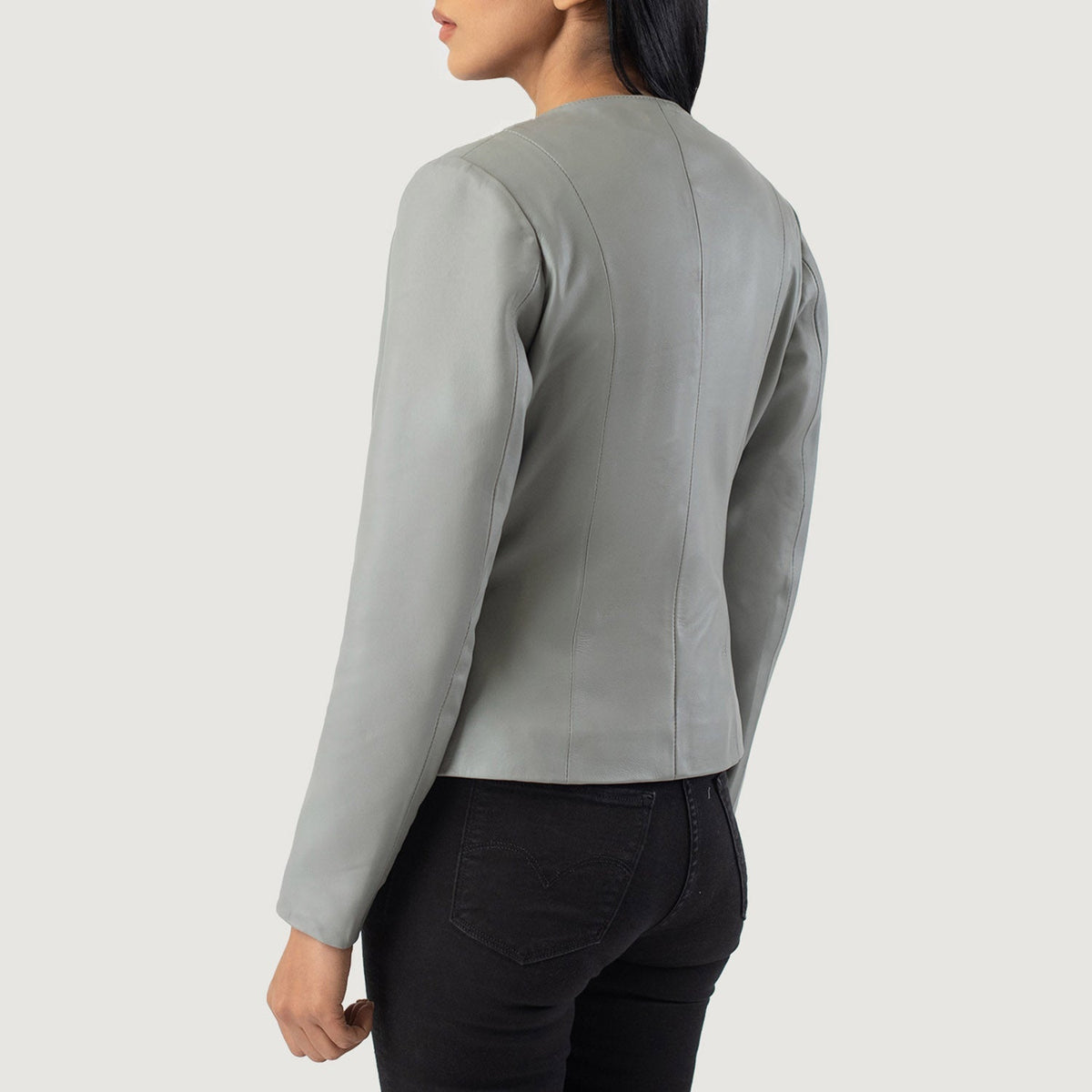 Elixir Collarless Giacca in Pelle da Donna – Vista prodotto alternativa 3