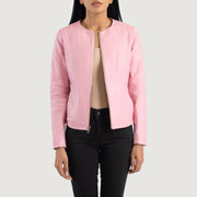 Elixir Collarless Giacca in Pelle da Donna – Vista prodotto alternativa 1