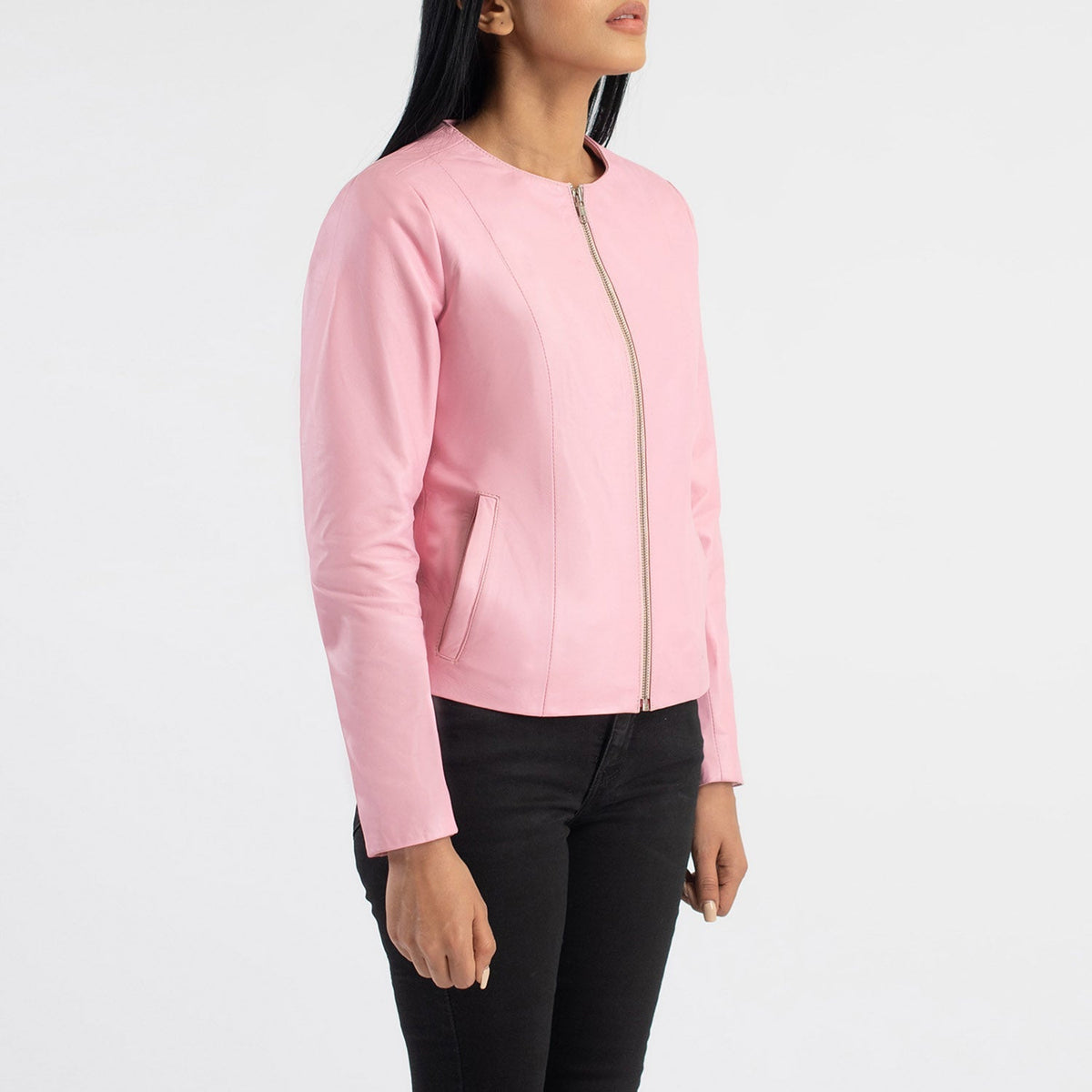 Elixir Collarless Giacca in Pelle da Donna – Vista prodotto alternativa 2