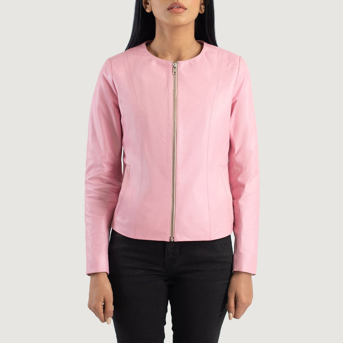 Elixir Collarless Giacca in Pelle da Donna – Vista prodotto alternativa 4