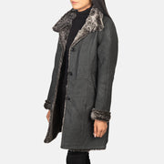 
Erica Shearling Cappotto in Pelle da Donna – alternate product view 2