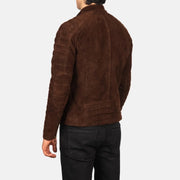 Faisor Mocha Giacca Biker in Pelle da Uomo – Vista prodotto alternativa 5