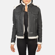 Fiona Hooded Giacca in Shearling da Donna – Vista prodotto alternativa 1