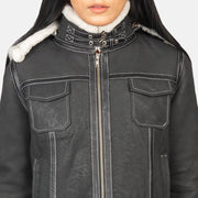 Fiona Hooded Giacca in Shearling da Donna – Vista prodotto alternativa 6