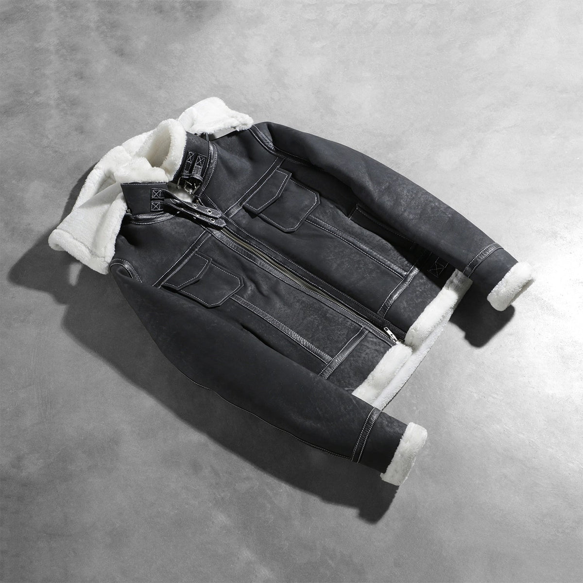 Fiona Hooded Giacca in Shearling da Donna – Vista prodotto alternativa 7