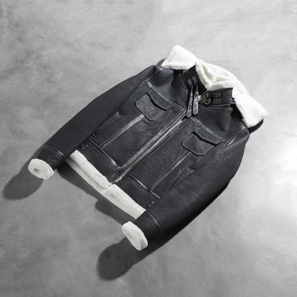 Fiona Hooded Giacca in Shearling da Donna – Vista prodotto alternativa 8