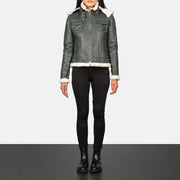 Fiona Hooded Giacca in Shearling da Donna – Vista prodotto alternativa 2