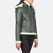Fiona Hooded Giacca in Shearling da Donna – Vista prodotto alternativa 4