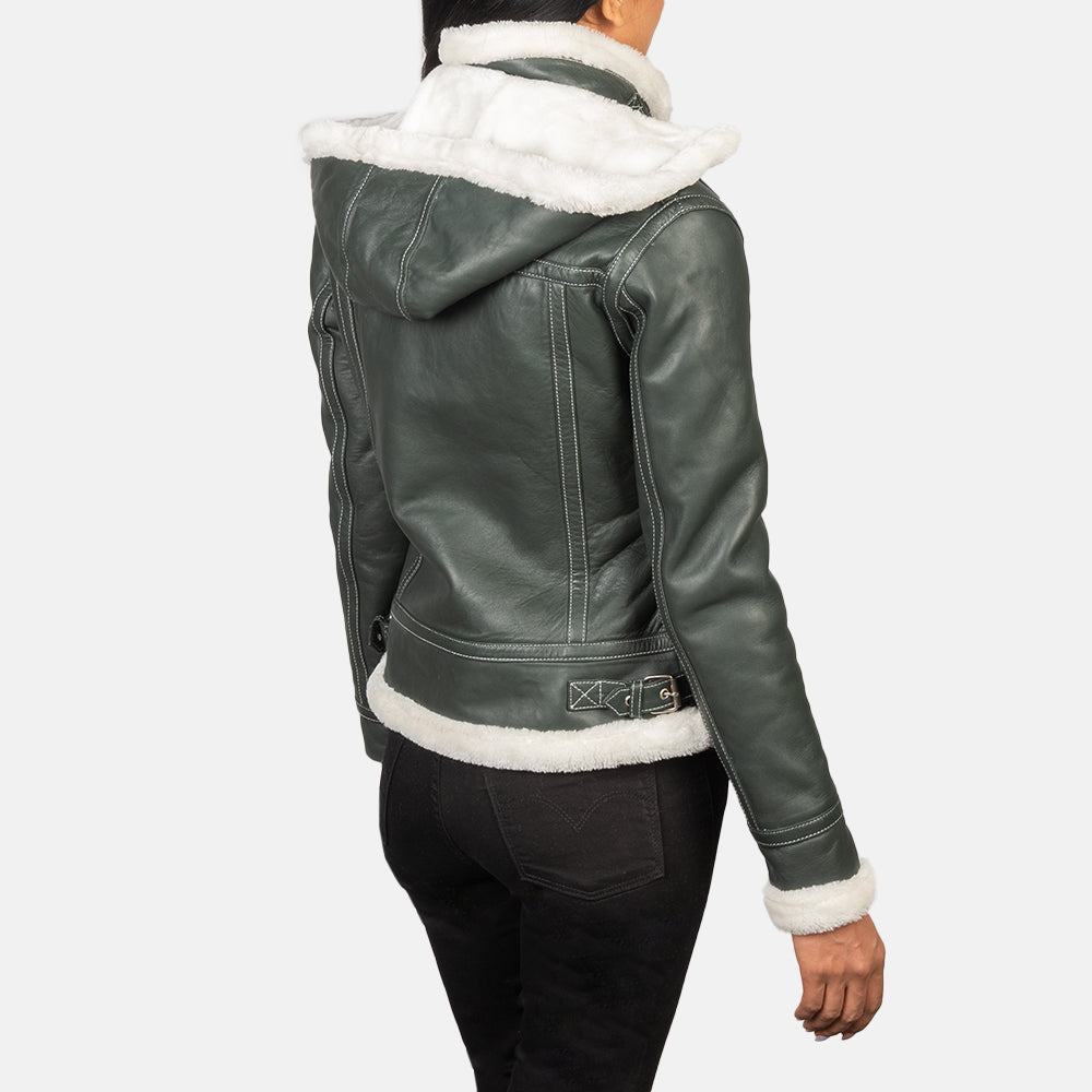 Fiona Hooded Giacca in Shearling da Donna – Vista prodotto alternativa 5