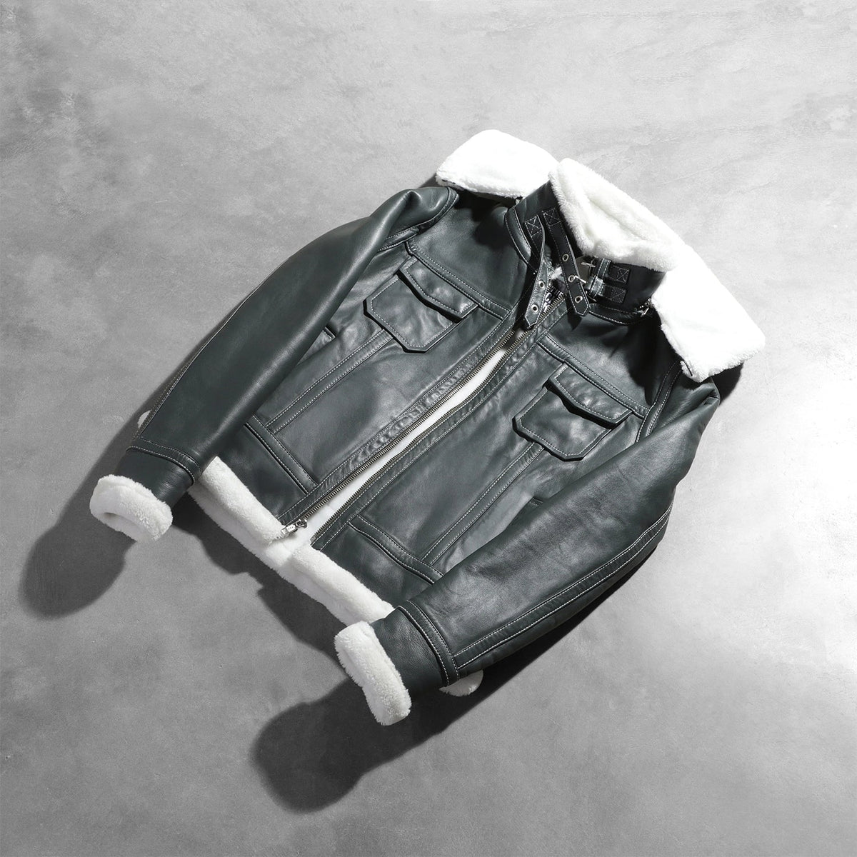 Fiona Hooded Giacca in Shearling da Donna – Vista prodotto alternativa 7
