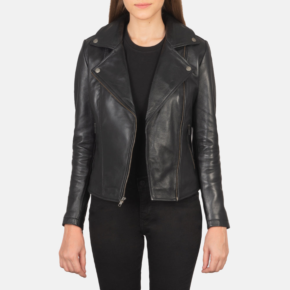 Flashback Giacca Biker in Pelle da Donna – Vista prodotto alternativa 2